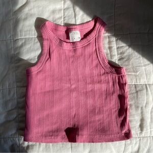 Zara Kid's Pink Tank Top - 8